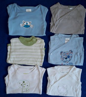 6 bodies manches longues 6 mois