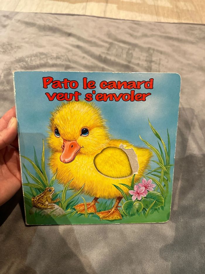 Livre à toucher pato le canard veut s’envoler
