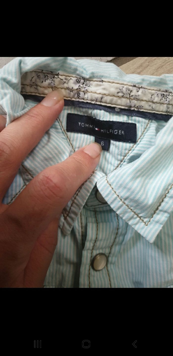 Chemise garçon Tommy hilfiger 6 ans - photo numéro 4