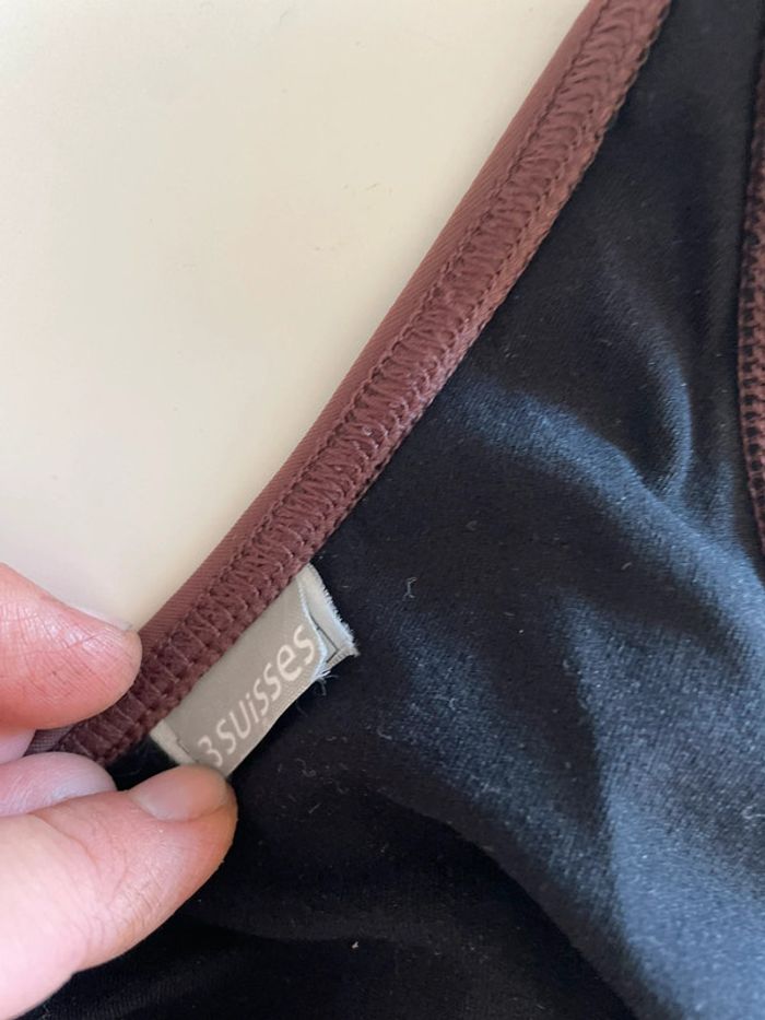 Haut maillot de bain marron - photo numéro 4