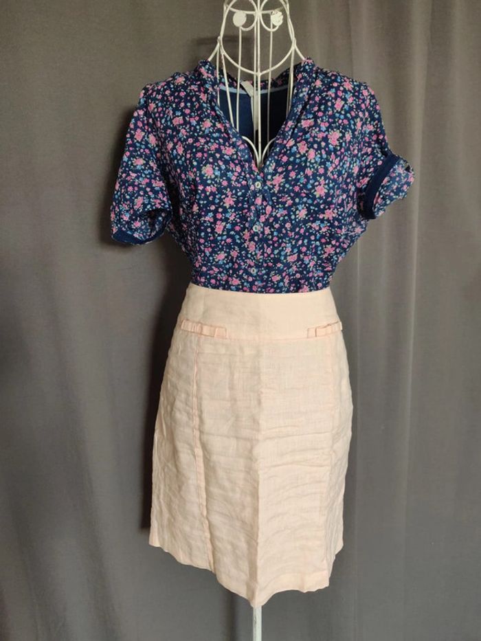 Jupe droite Jacqueline Riu rose saumon - photo numéro 2