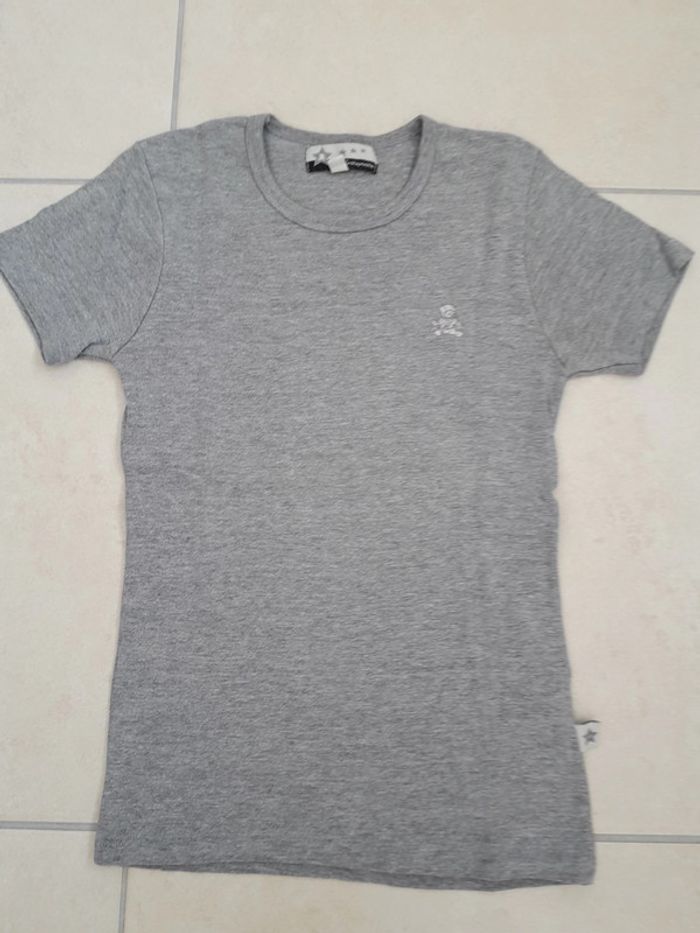 T-shirt gris T 12 ans