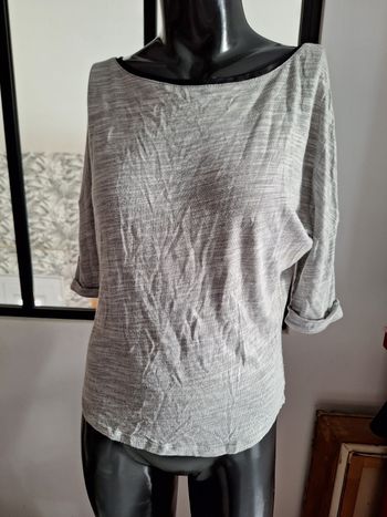 Haut manches 3/4 gris promod 36