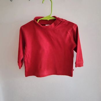18 mois haut manches longues Rouge mixte