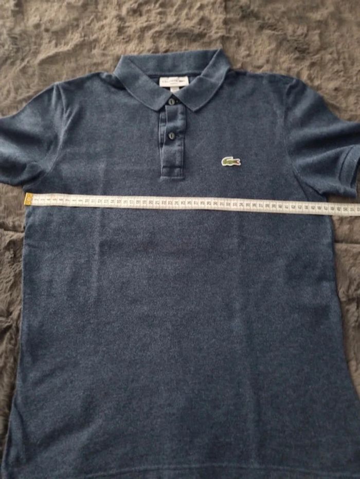Polo Lacoste bleu gris – Taille M Homme - photo numéro 10