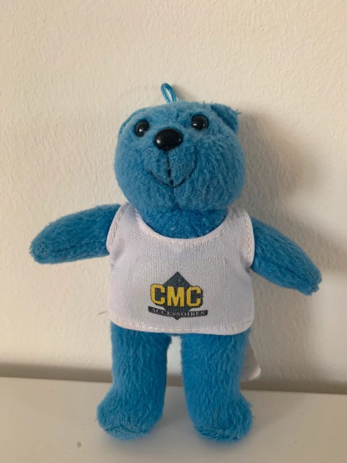 Peluche ours bleu