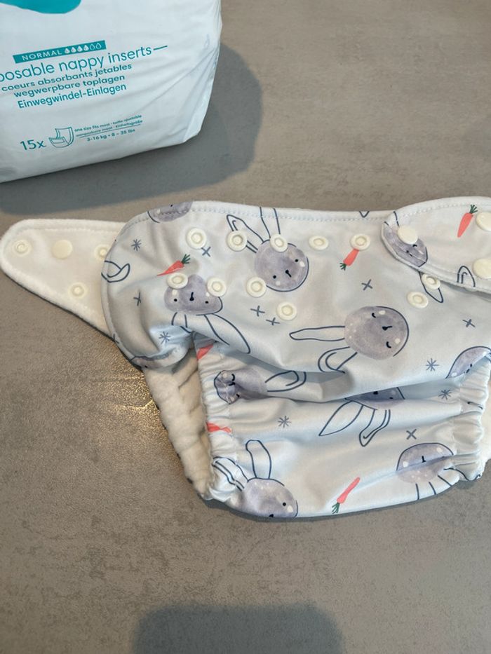 Couche pampers hybrid réutilisable et lavable - photo numéro 2