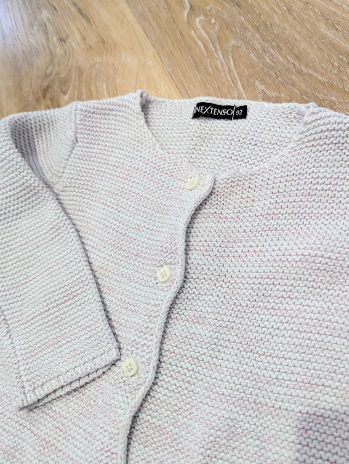 Gilet gris manches longues 24 mois bébé fille - photo numéro 2