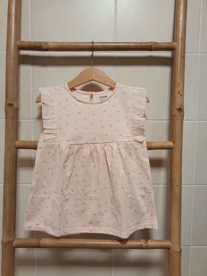 T-shirt rose 36 mois 100 % coton biologique neuf