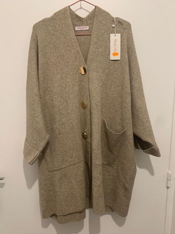 Cardigan oversize taupe