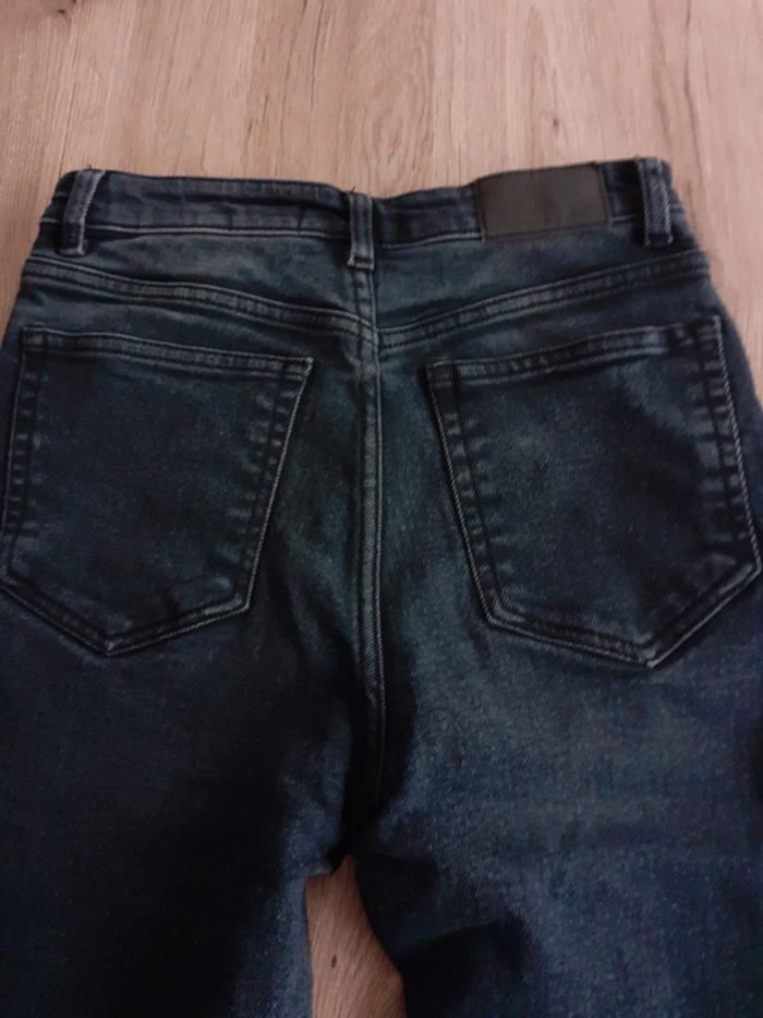 Jean foncé zara taille haute skinny t 36 - photo numéro 4
