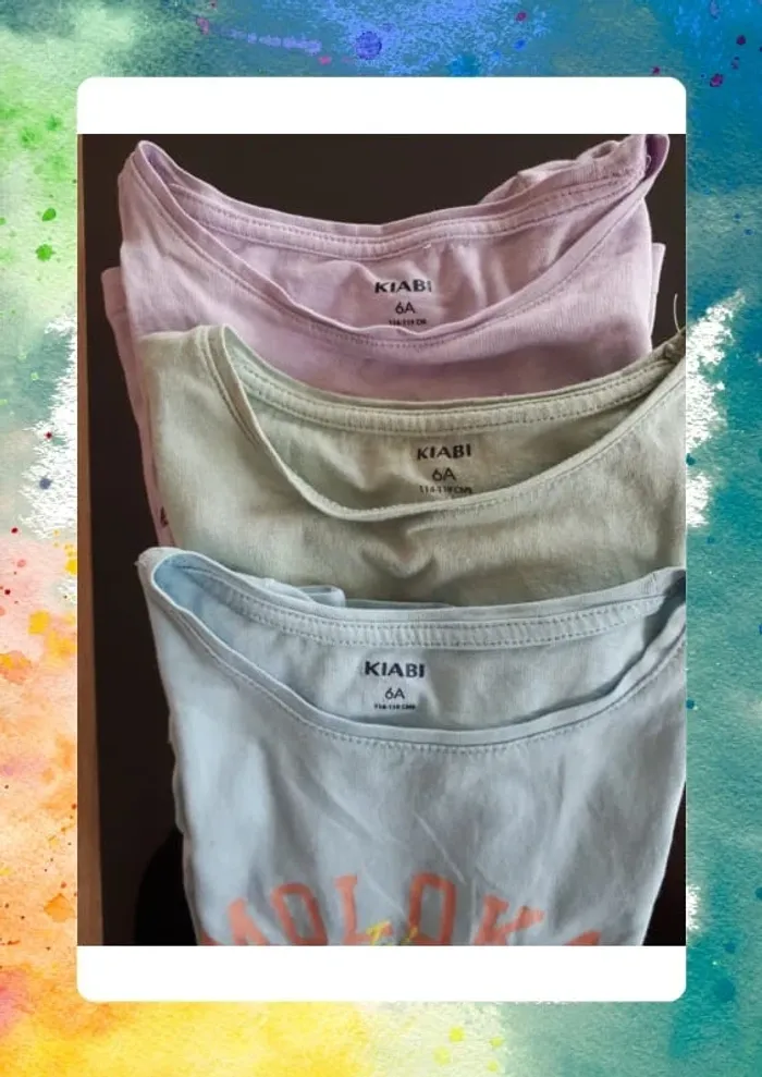 Lot 3 tshirts 6 ans - photo numéro 2