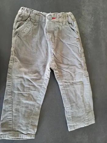 pantalon gris obaibi 18 mois