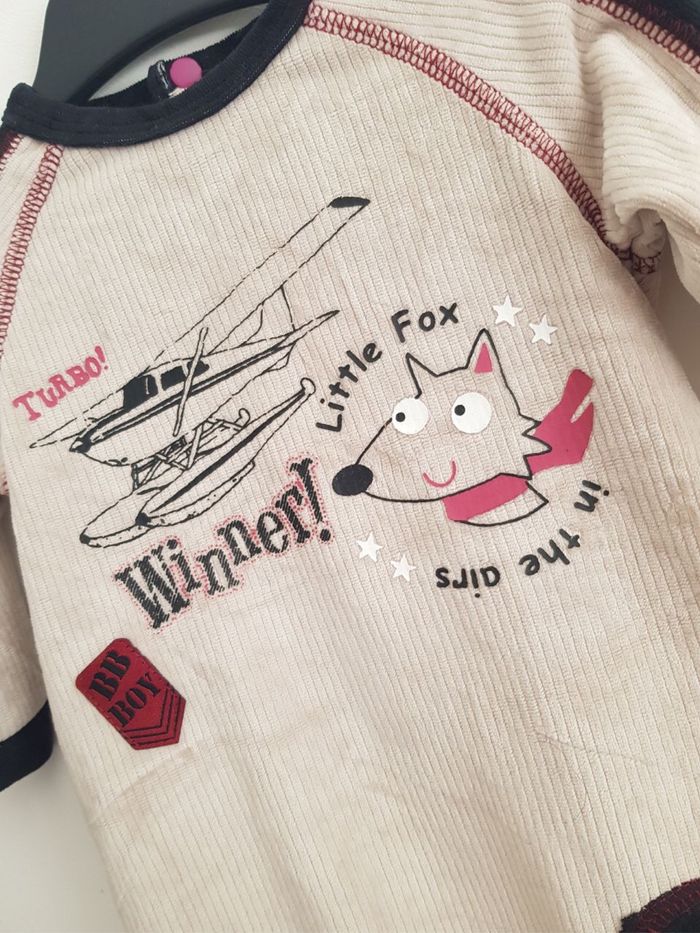 Pyjama en velours taille 3 mois - photo numéro 2