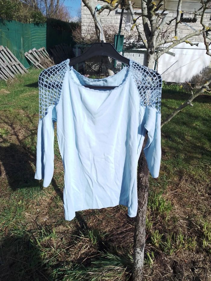 Tee shirt a bras dénudé femme - photo numéro 13