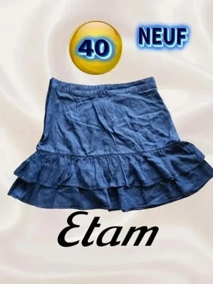 Jupe patineuse douce Etam taille 40 neuve en Lyocell