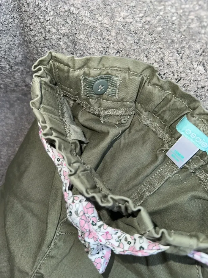 Short kaki avec bas festonné Obaïbi - photo numéro 4