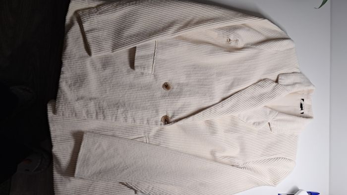 Pentalon + blazer blanc crème - photo numéro 2