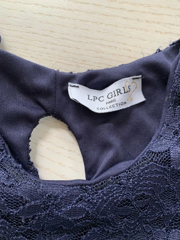 Robe dentelle marine 8 ans LPC Girls - photo numéro 4