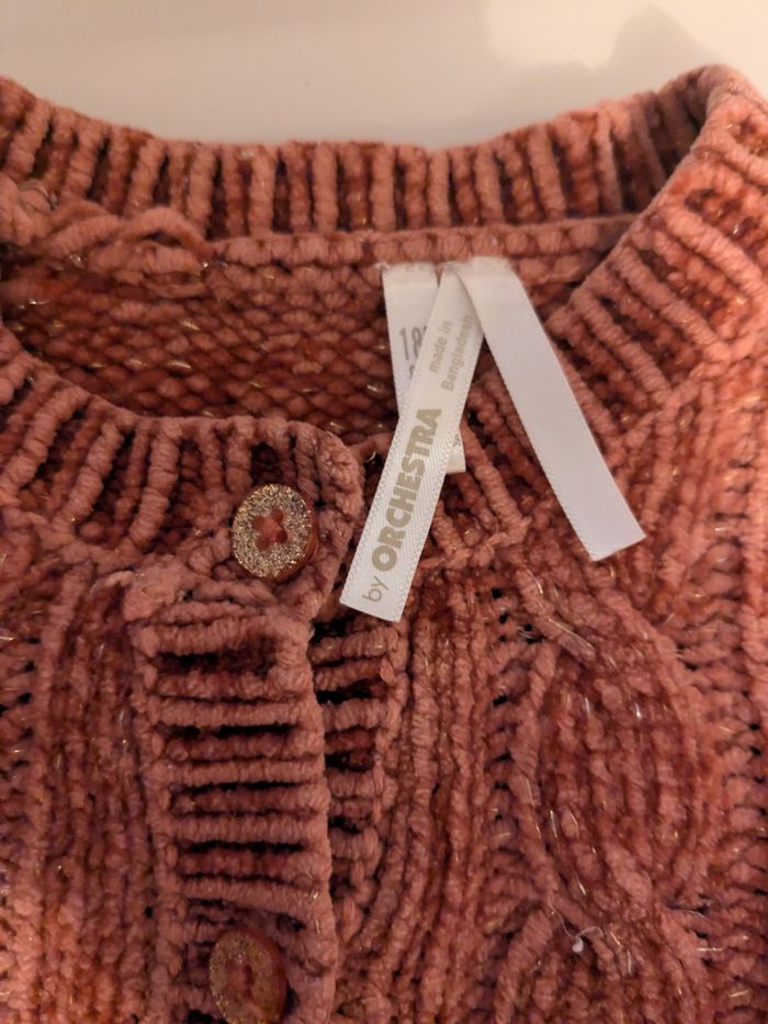 🍂 Gilet bébé fille en maille – ORCHESTRA – Taille 18 mois - photo numéro 5