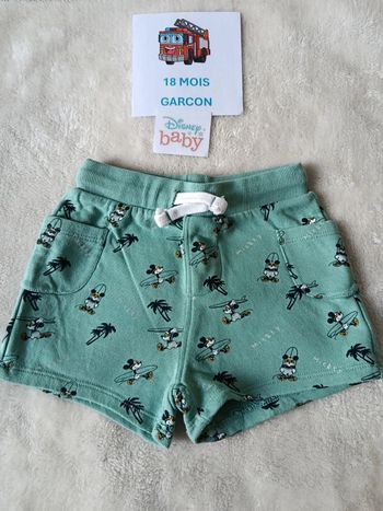 Short mickey 18 mois disney