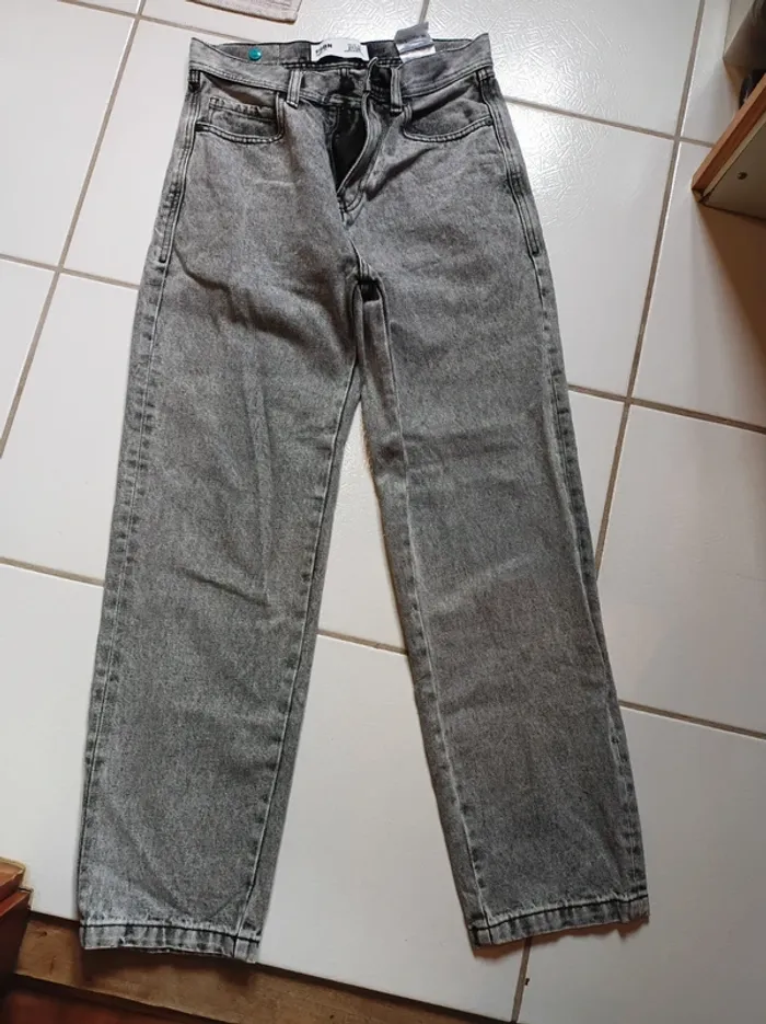 Jeans femme gris Baggy FSBN - photo numéro 11
