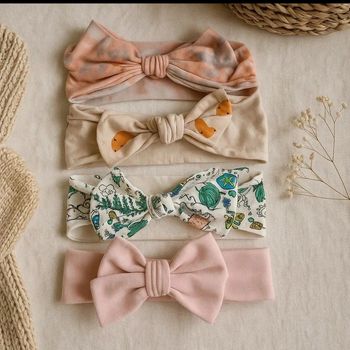 Lot jolis bandeaux fille fait  main