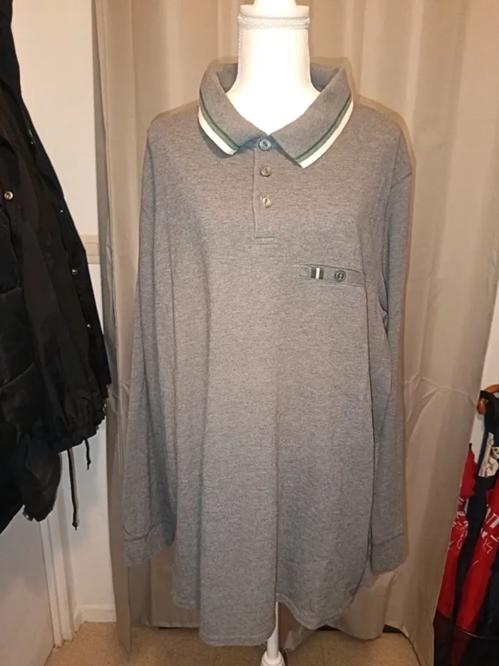 Polo 4XL manches longues