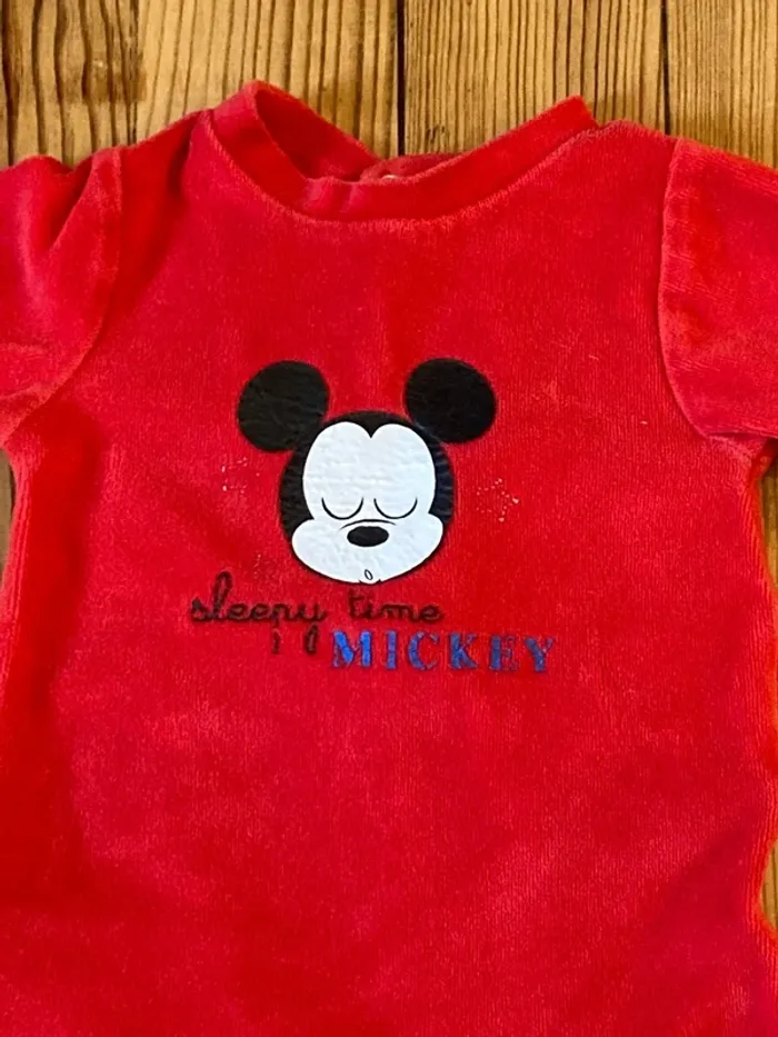 Pyjama Mickey Disney baby 3 mois - photo numéro 2