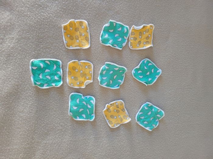 Lot de 10 lingettes lavables - photo numéro 2