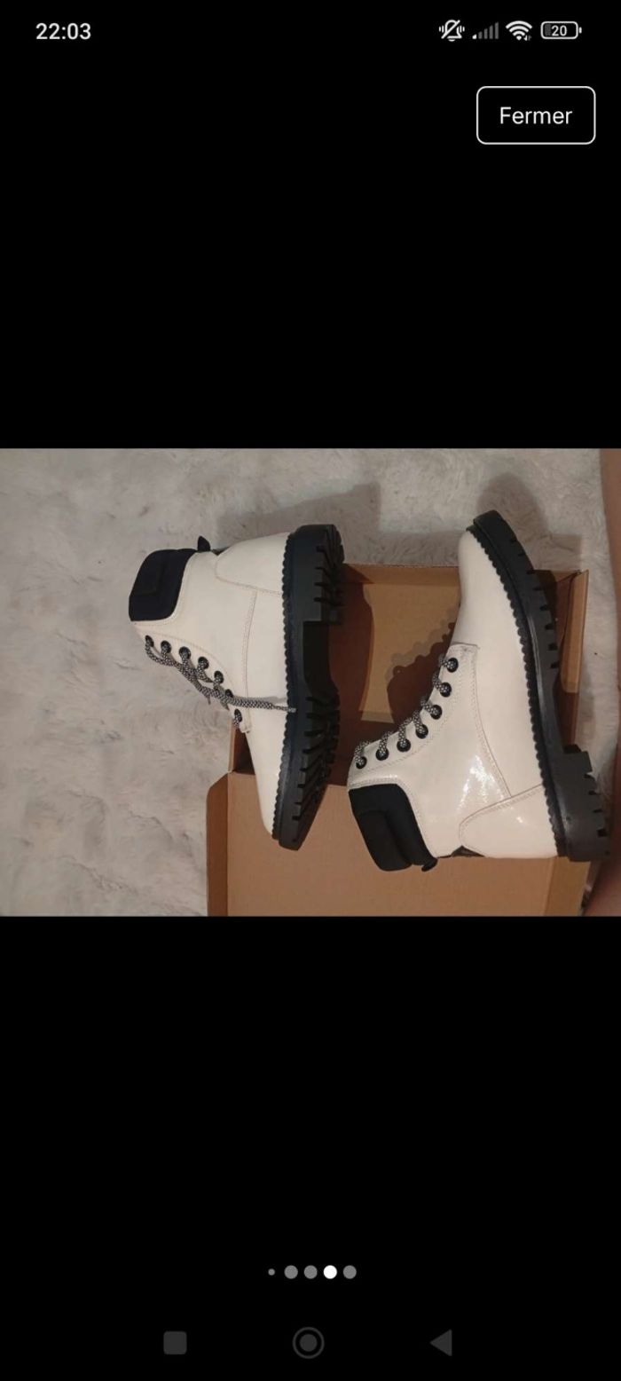 Bottines crème - photo numéro 4