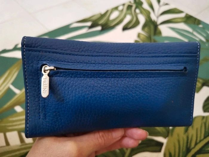 Sublime Portefeuille en Cuir Grainé Saphir | Prüne - photo numéro 5