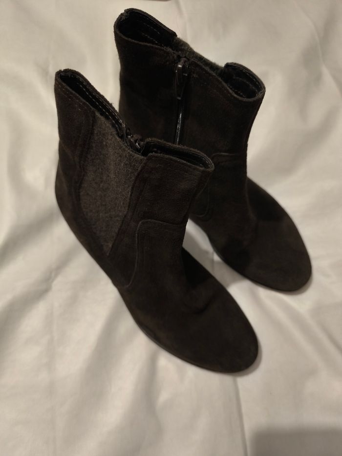 Bottines en daim marron Lavorazione Artigiana T 38 - photo numéro 2