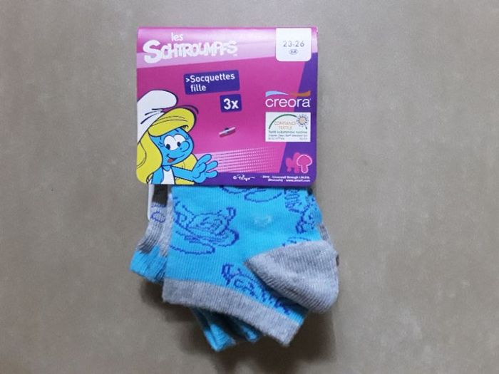Lot 3 paires socquettes fille 23-26 NEUVES