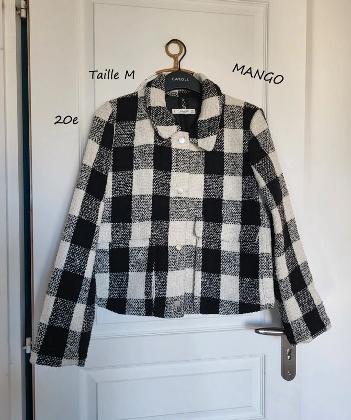 Veste Mango à carreaux chaude épaisse M