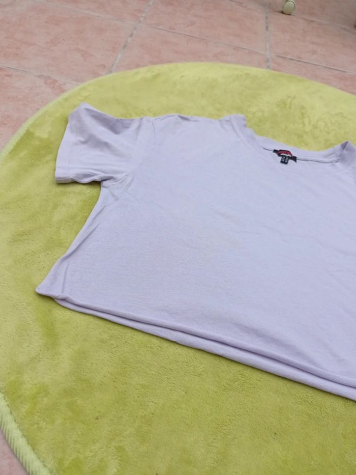 Tee shirt mauve Jennyfer taille XS - photo numéro 3