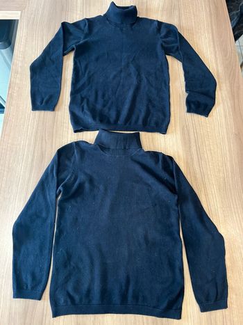 Lot de 2 sous pull noir mango taille 10 ans