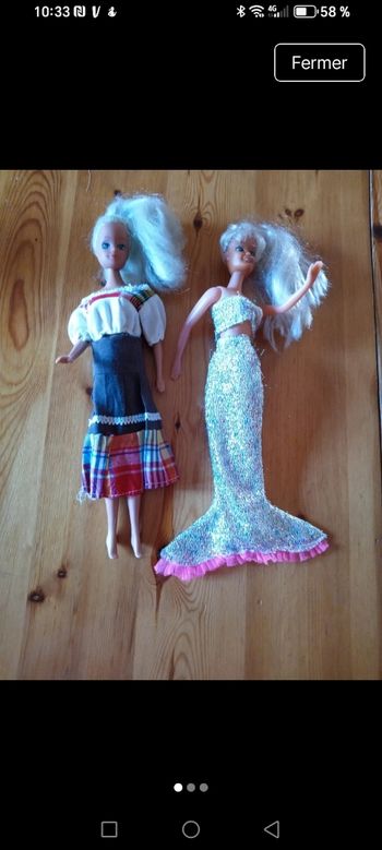 Lot de 2 poupées mannequins 
