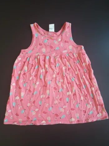 Robe fruits rose en 18-24 mois