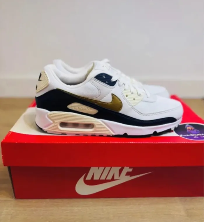 Nike Air Max 90 Olympic 2024 Gold White Taille 40 - photo numéro 2