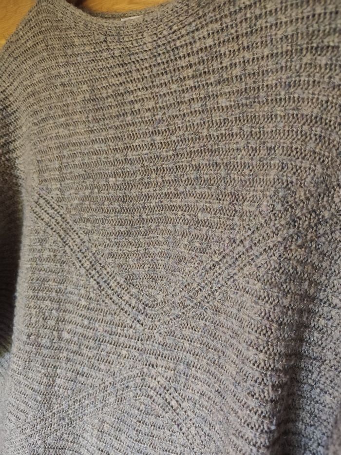 Pull taupe manches 3/4 - photo numéro 3