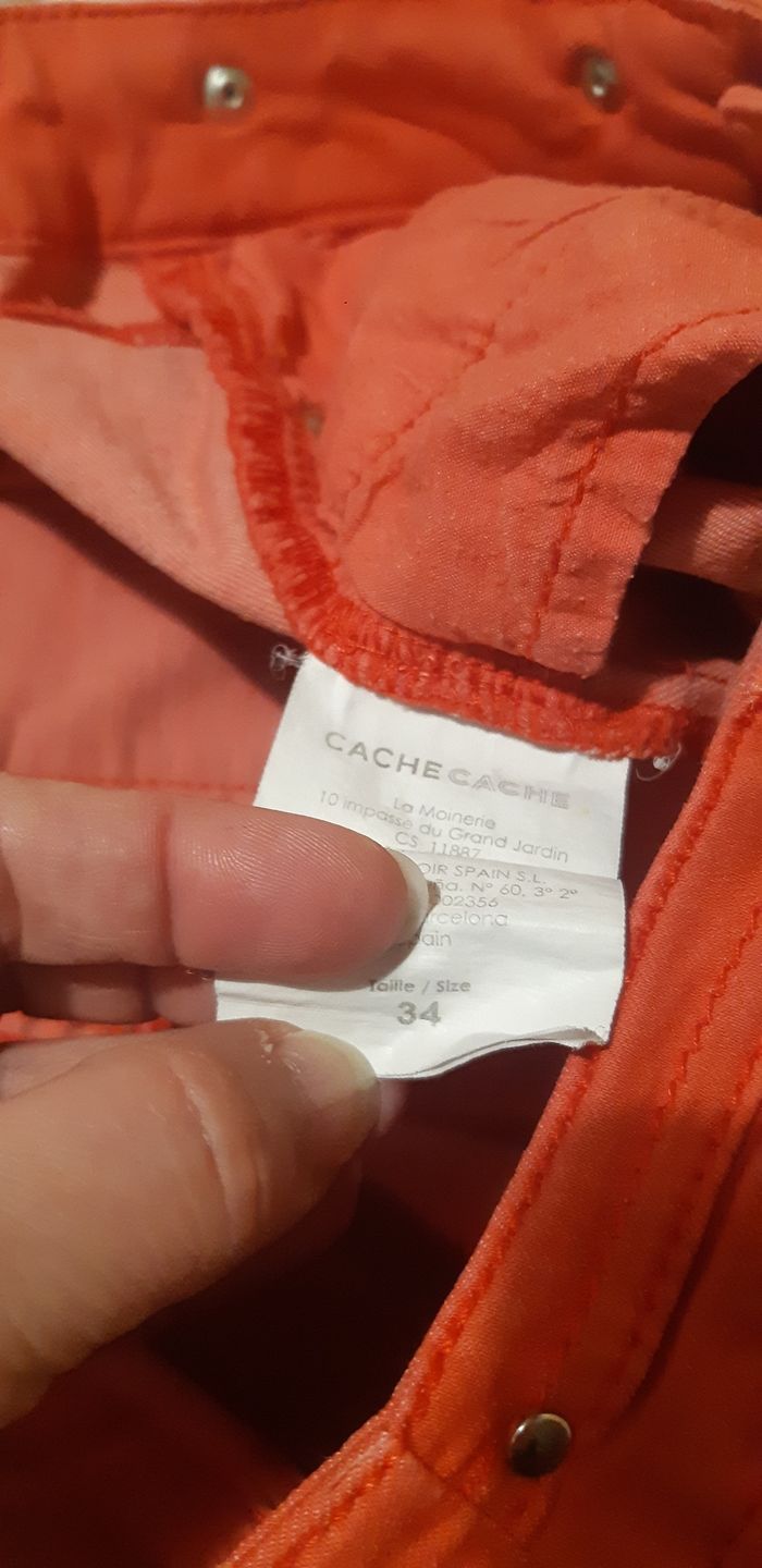 Jean slim taille 34  Cache Cache taille XS - photo numéro 4