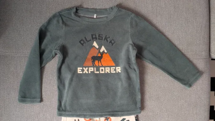 Pyjama velours hiver | 4 ans - photo numéro 2