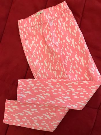 Pantalon tregging fille imprimé rose