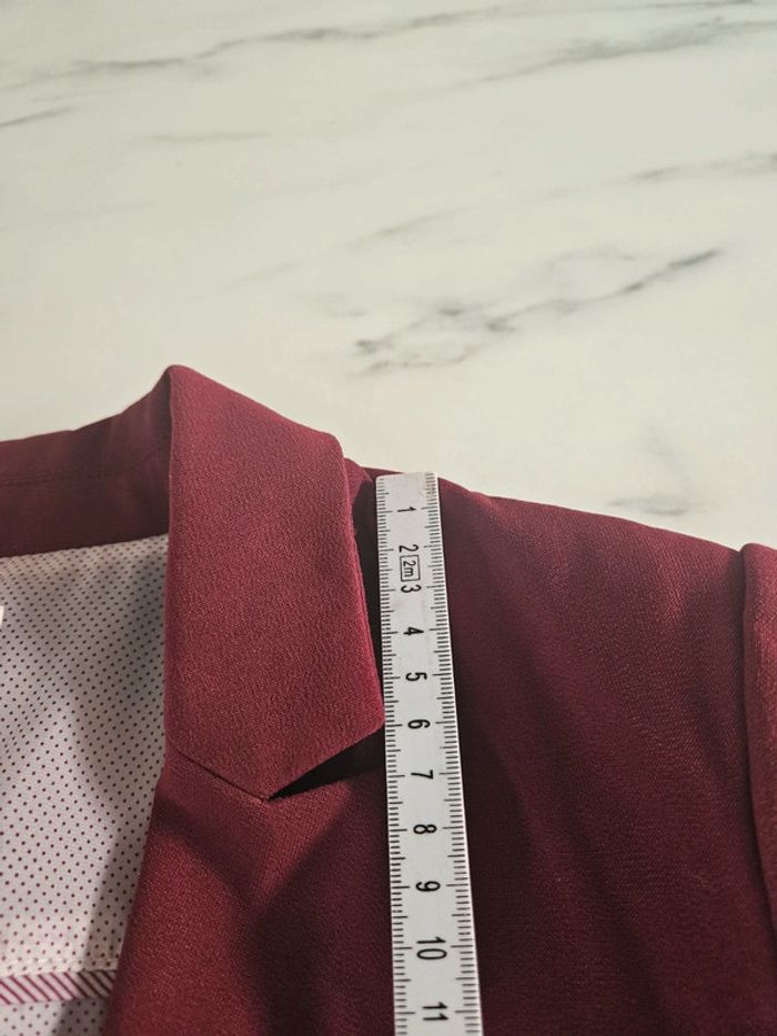 Stradivarius blazer bordeaux taille M - photo numéro 9