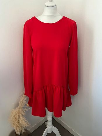 Robe short rouge Zara XS comme neuve