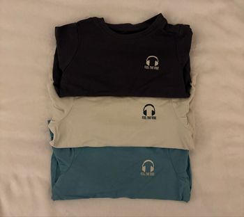 Lots de 3 t-shirt manche longue