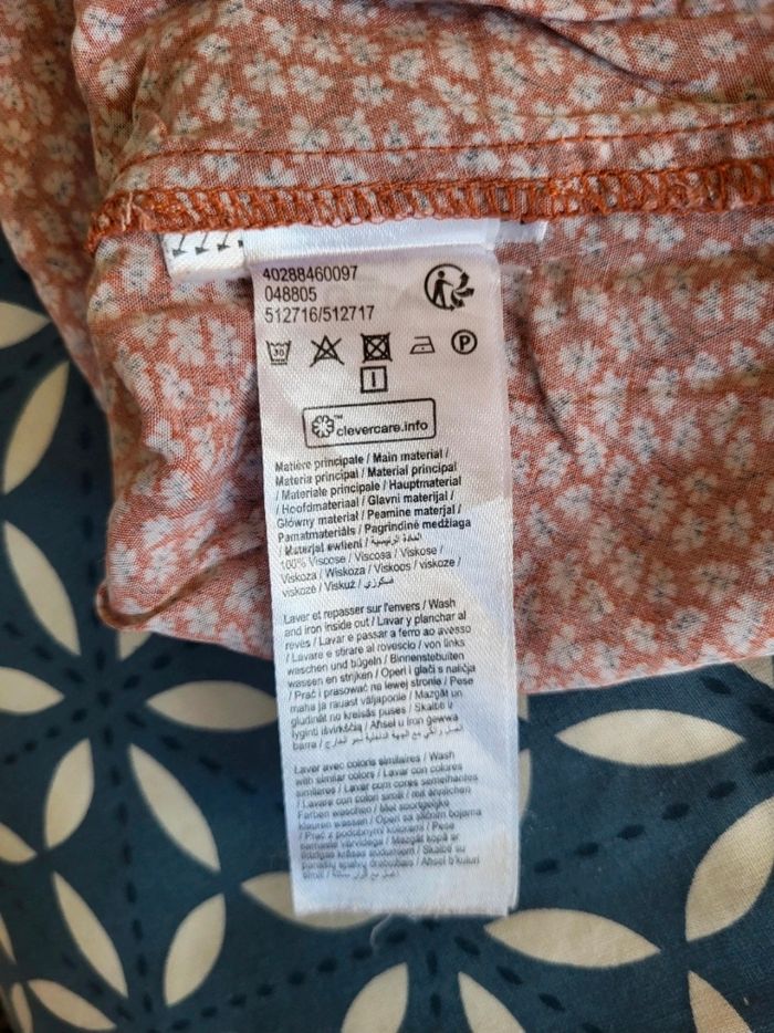 Chemisier marron à motif - photo numéro 9