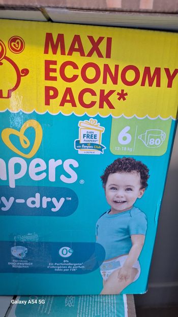 Pampers baby dry taille 6