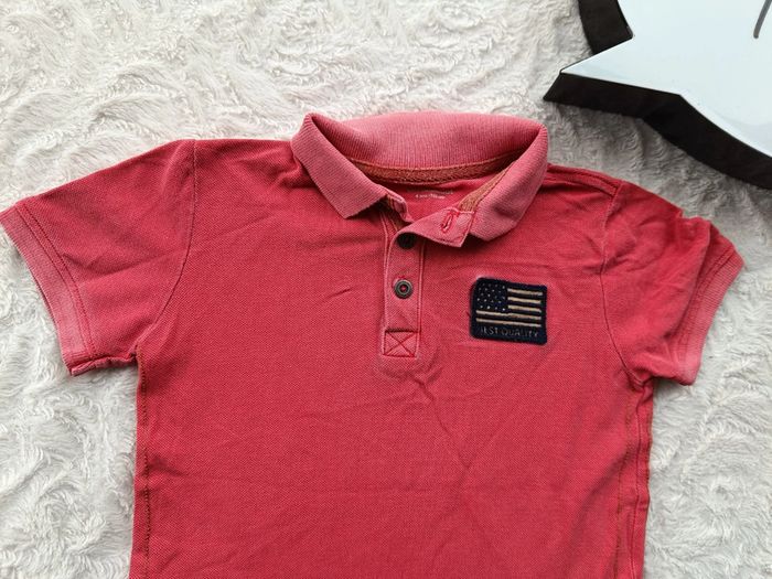 Lot de 2 polos manches courtes Garçon 4 ans Amérique Vertbaudet 100% coton - photo numéro 4